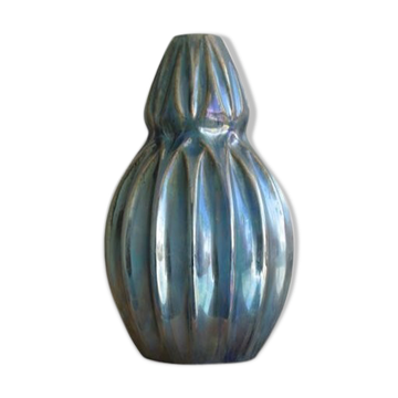 Vase in iridescent earthenware Cistere Aubervilliers