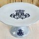 Old large oval dish Brown Westhead Moore & co monogram XIX
