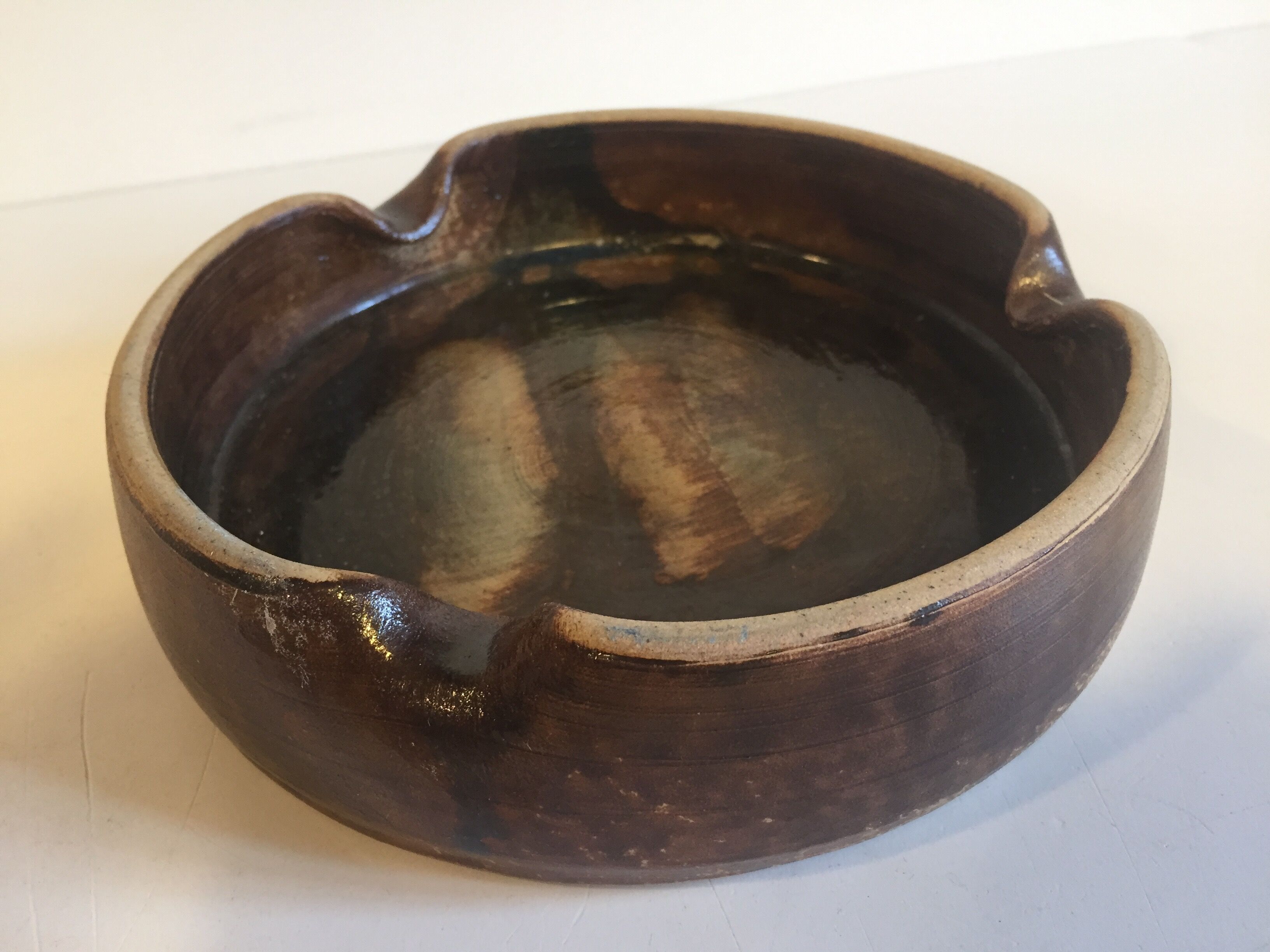 Vintage sandstone ashtray