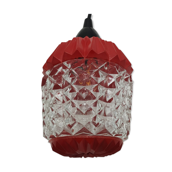 Suspension vintage design lampion années 50