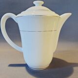 Coffee maker white porcelain gold border Snake porcelain