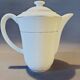 Coffee maker white porcelain gold border Snake porcelain