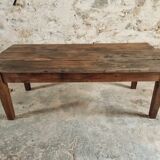 Antique French coffee table – chestnut wood – early 19th century – 82×168×60 cm
