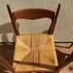 3 Niels Otto Moller chairs in teak and straw 60s