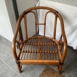 Sofa 🛋️ rattan armrests 50s/60s