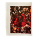 Original lithograph – Red & Black Gesture Lyrical Abstraction 60-70
