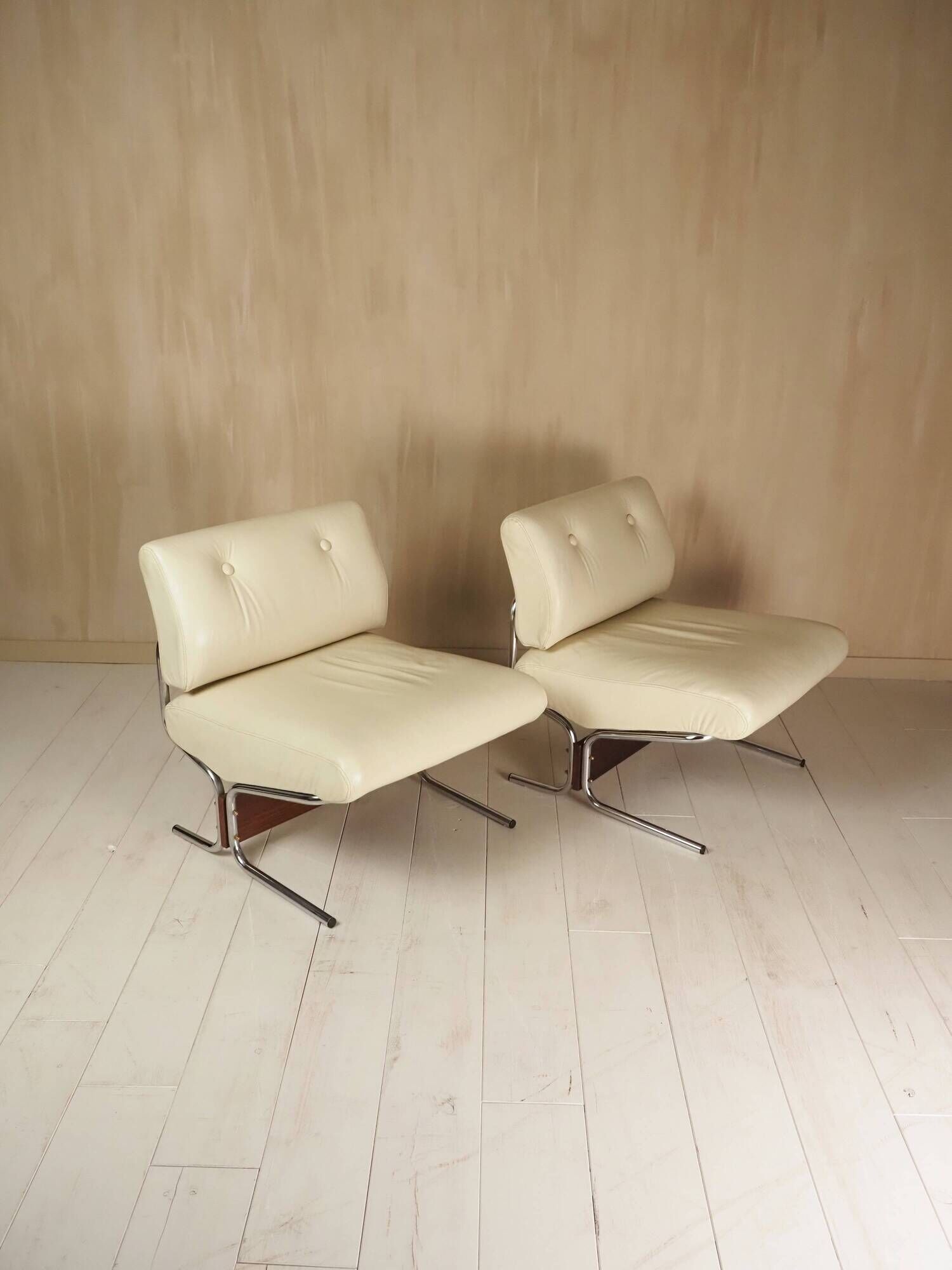 Rare pair of "Caracas" lounge chairs by Pierre Guariche, 1960s