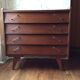 Commode vintage pieds compas