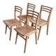 Suite de 4 chaises bistrot Luterma 1950 vintage