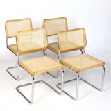 Set of four B 32 chairs by Marcel Breuer