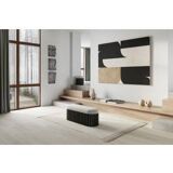 Table lamp or wall lamp in sand color made of ceramic, contemporary work.