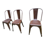 Old metal patio chairs