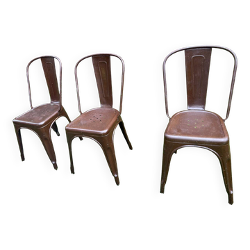 Old metal patio chairs