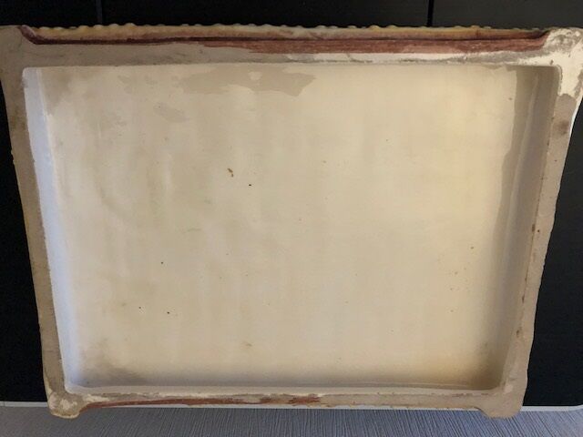 Straw porcelain cheese tray