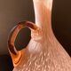 Speckled pink glass vase
