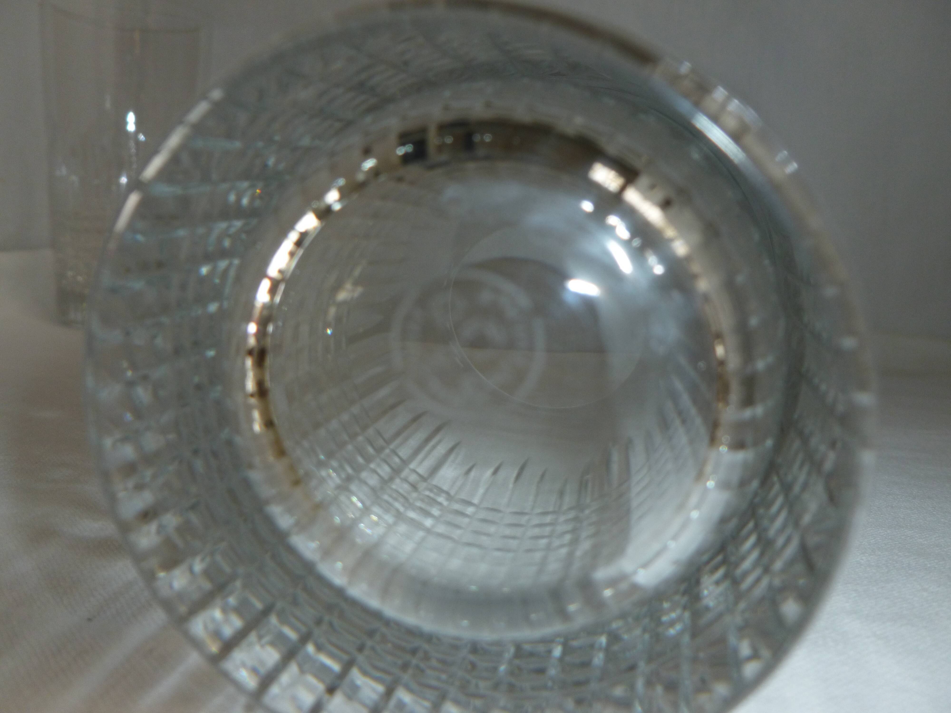 Set of 6 baccarat crystal mugs