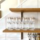 9 crystal walking glasses with gilding