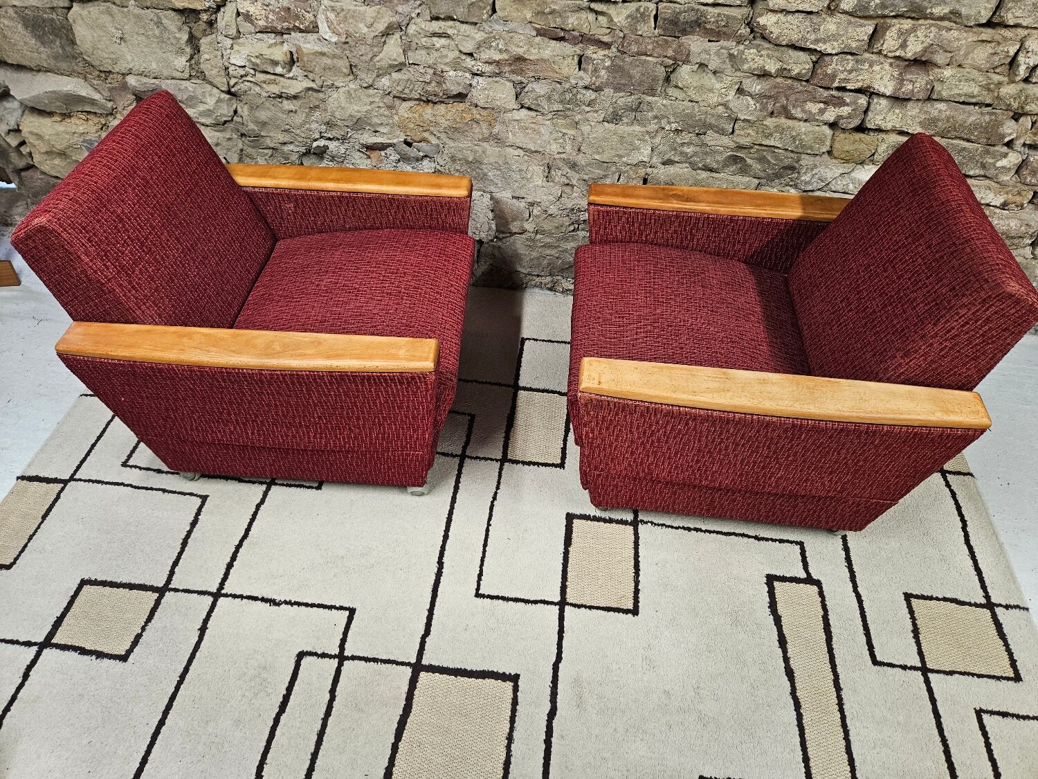 Pair of vintage armchairs 1960