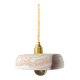 Pair of handcrafted portable lamps with a marbled stone effect