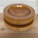 Set of 12 Pagnossin earthenware plates