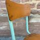 Lot de 10 chaises d'école 60s  industrielle école vintage collectivités mullca