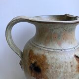 Very large pitcher / ceramic pitcher / glazed pottery 60s-70s signed