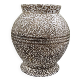 Vase en émail crispée