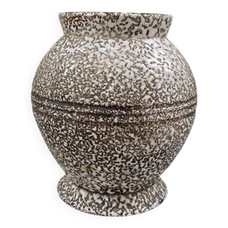 Vase en émail crispée