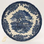 6 assiettes à dessert en faïence anglaise Myott Meakin