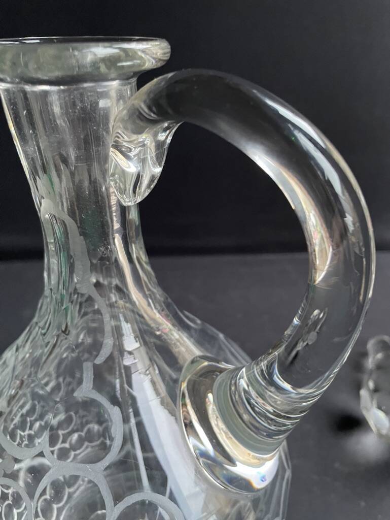 Ewer carafe – Blown and cut crystal