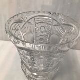 Vintage vase cut into facets of the 30s