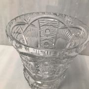 Vintage vase cut into facets of the 30s