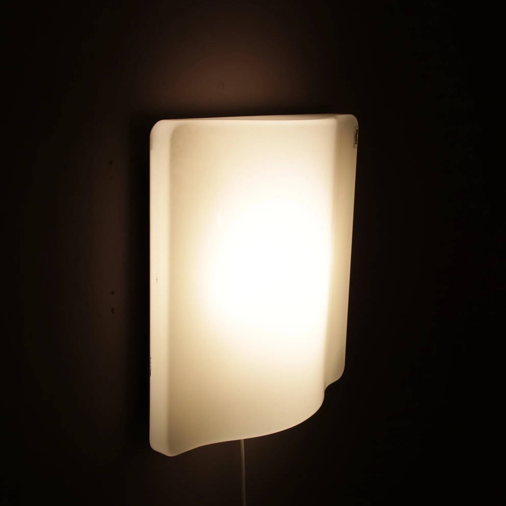 1970s “Wave” wall lamp by iGuzzini, Italy