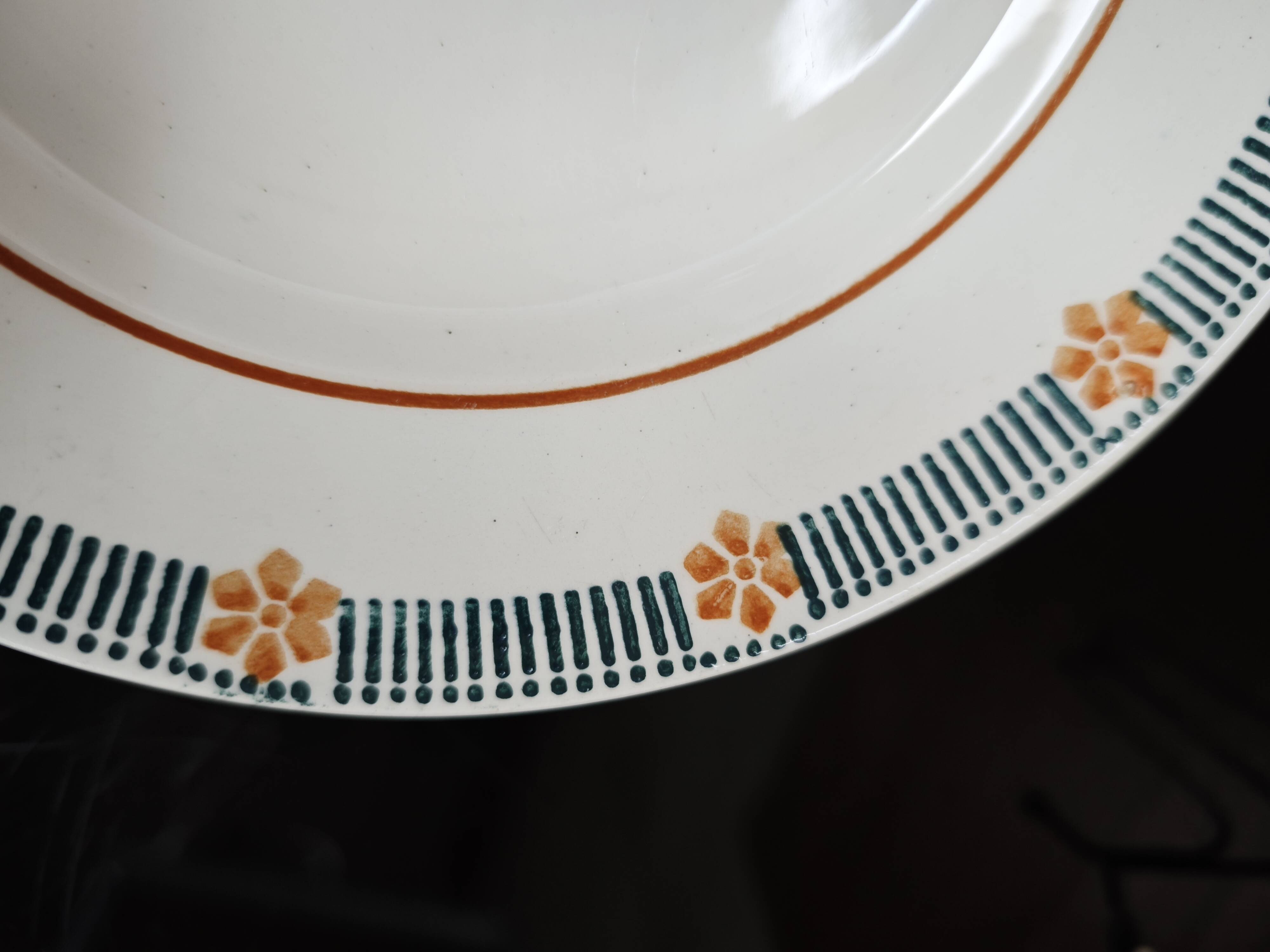 Set of 6 dessert plates St Amand Céranor Model Parame