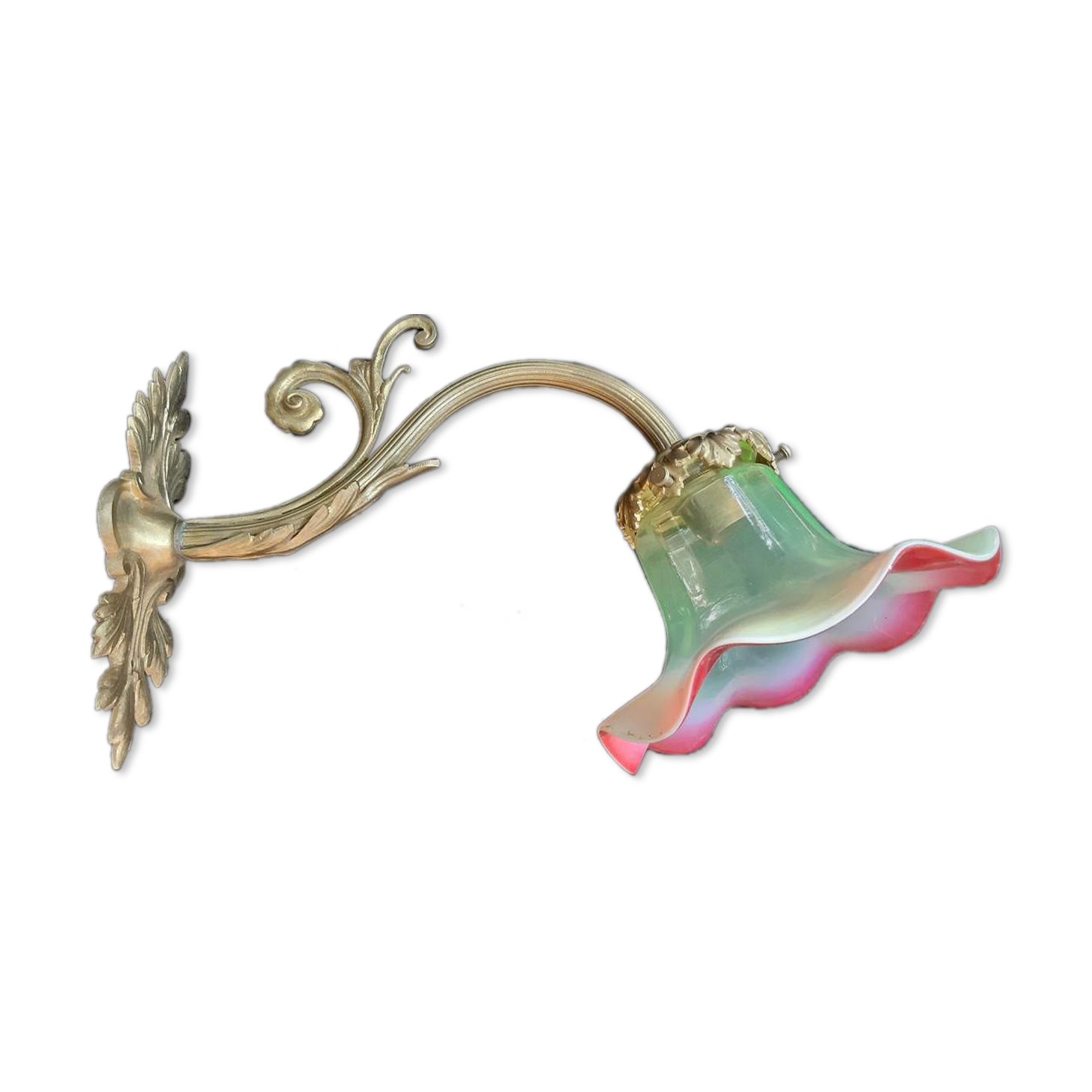 Art deco bronze wall lamp