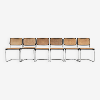 Ensemble de 6 chaises de salle à manger style B32 par Marcel Breuer