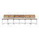 Ensemble de 6 chaises de salle à manger style B32 par Marcel Breuer