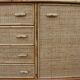 Rattan and Bamboo Enfilade in the style of Dal Vera 1970 Italy