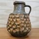 Vase vintage grand XXL Allemagne de l'Ouest Jasba 1667/35 orange