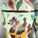 Italian Majolica Vases with Dragon Motif
