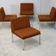 Ensemble de 10 chauffeuses de Louis Baillon, édition Planforms formant canapé modulable, circa 1950