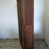 Old double curtain file cabinet