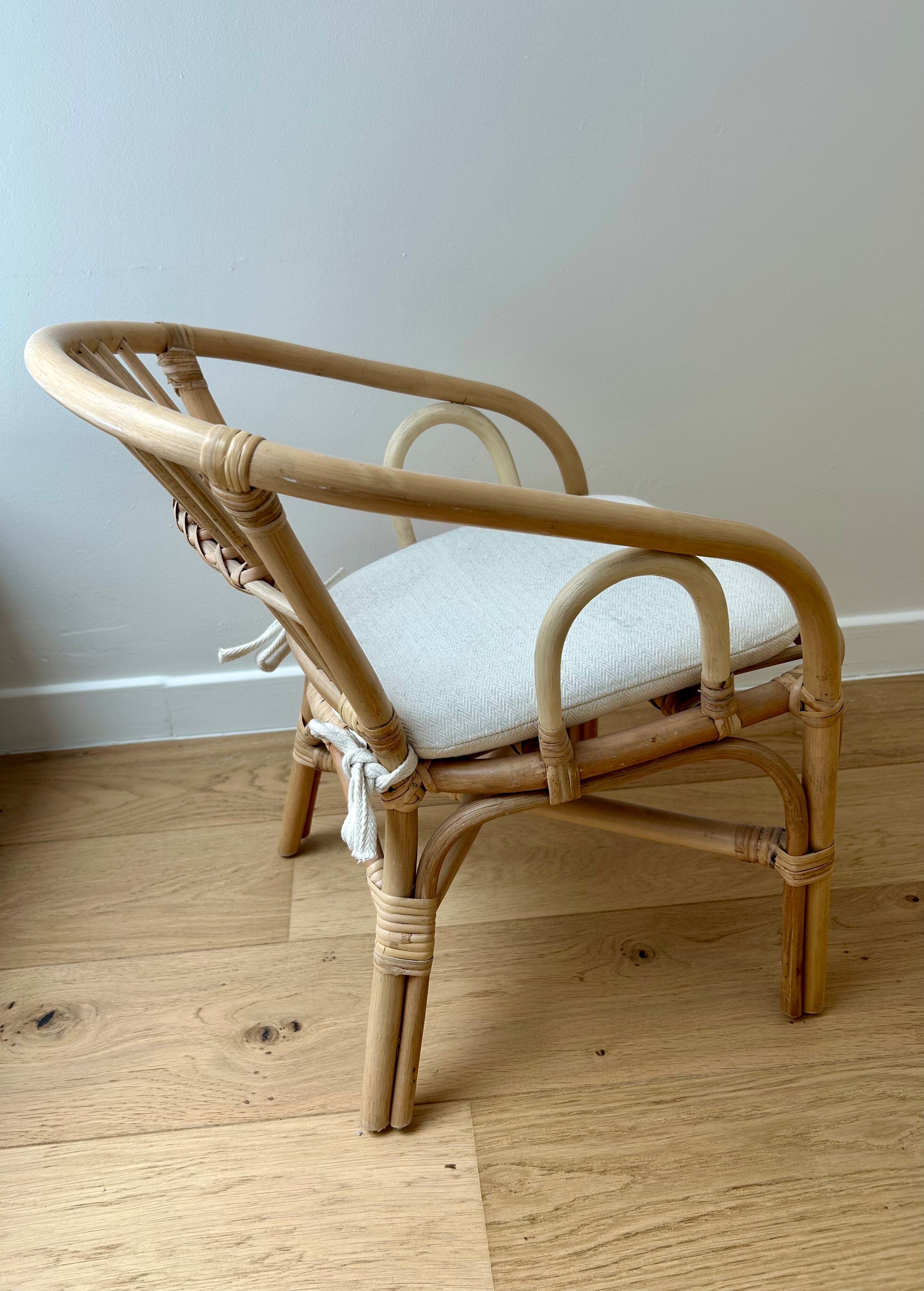 Fauteuil enfant bambou rotin