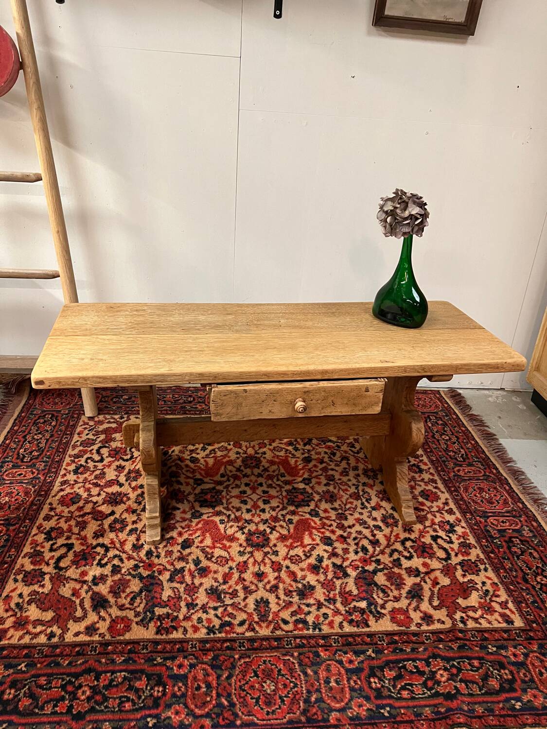 Antique brutalist coffee table