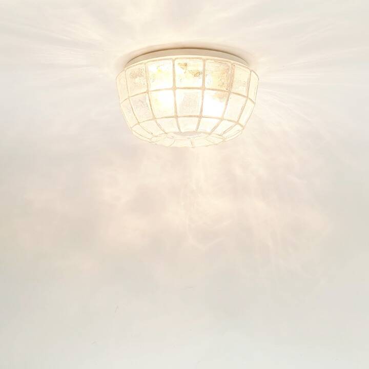 Pair of Mid-Century Modern Glass Ceiling Lights from Limburg, 1970s