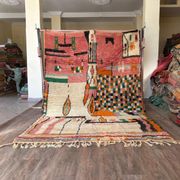 Tapis berbère en laine pure, artisanal, 250x150 cm, fait main au Maroc