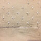 early 20th century sheet 2 m 80 x 3 m 50 with monogram and embroidery