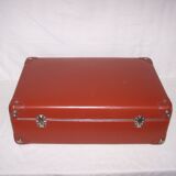 Brown vintage suitcase 50s