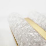 Pair of wall lamps in brass and glass by Doria Leuchten