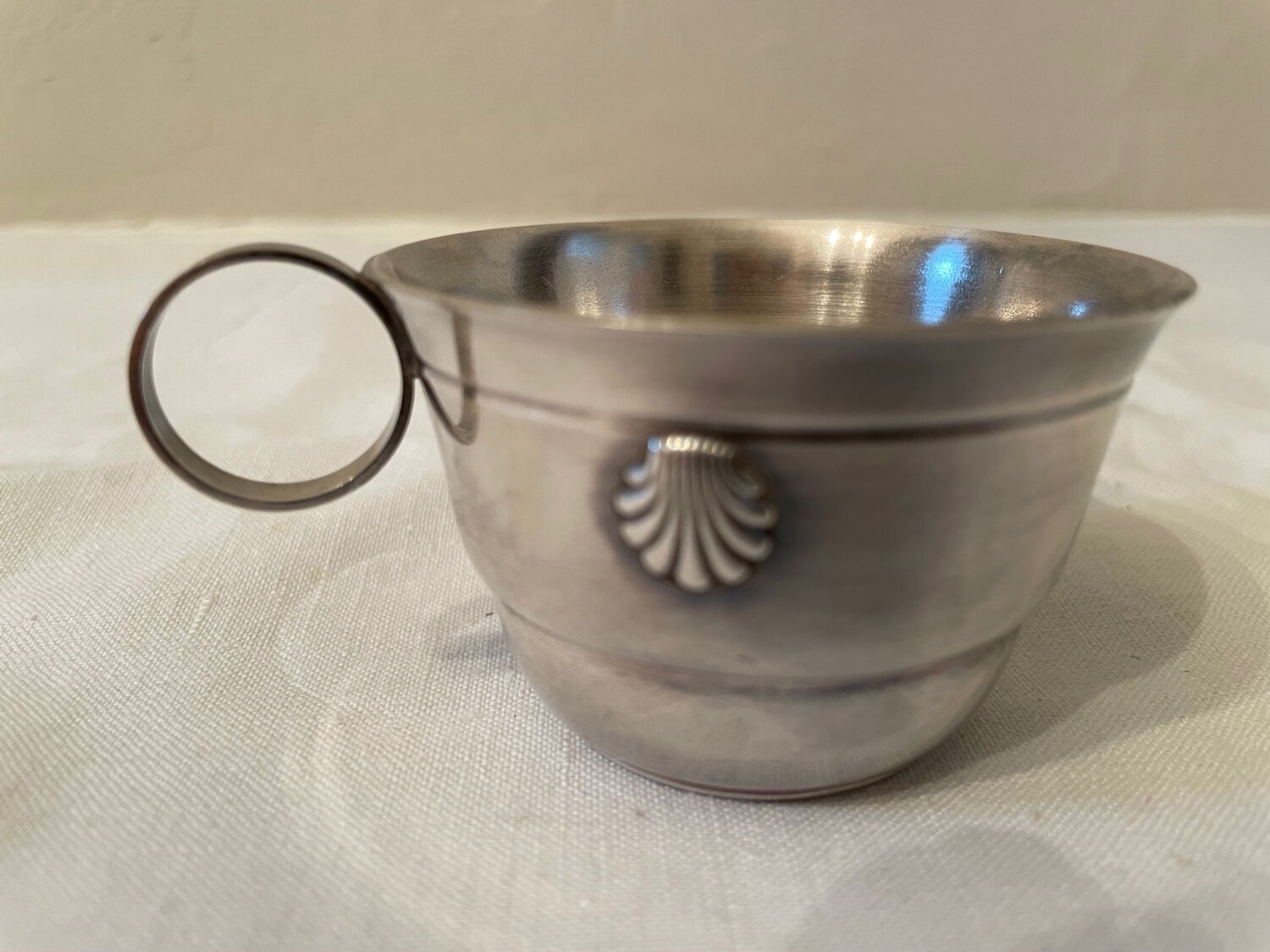 Silver metal cup